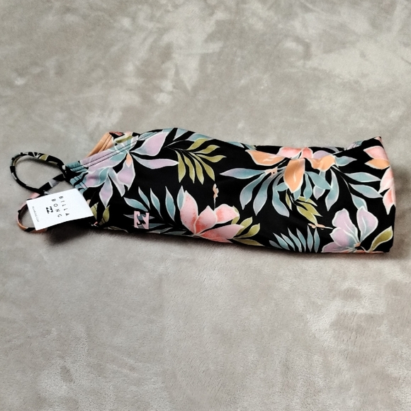 Billabong Black and Pink Floral One Piece Swimsuit NWT - Picture 13 of 14